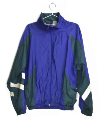 Retro blue and green summer jacket - M