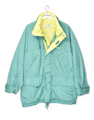 Light green and yellow retro winter jacket