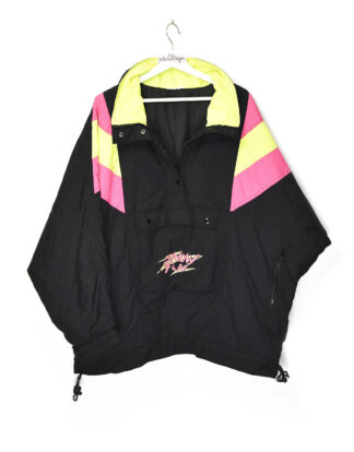 Retro black and yellow winter jacket - T42