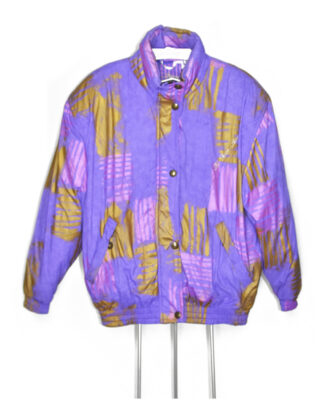Vintage design colorful purple winter jacket - T44