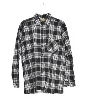 Black and white checkered flannel shirt - 40/41