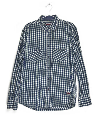 Pepe Jeans blue check shirt