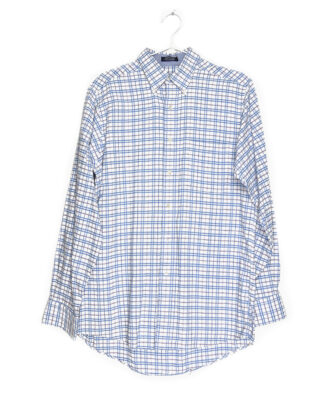 No Brand white and blue check shirt