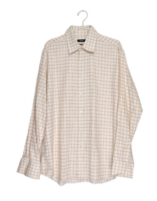Boss cream check shirt - 43