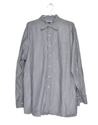 Tommy Hilfiger vertical grey lines shirt - XL
