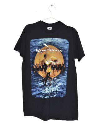 Riverdance vintage print black t-shirt - M