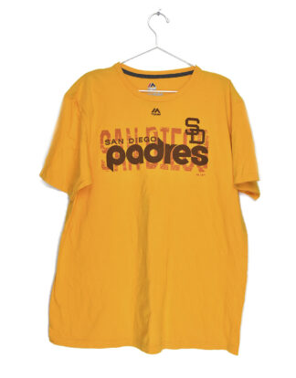 San Diego Padres baseball print yellow t-shirt - XL