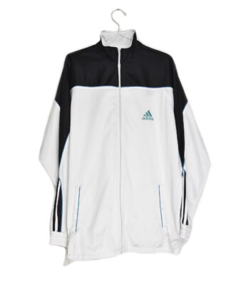Adidas white and black sport jacket