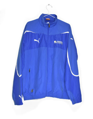 Puma bright blue retro sport jacket - L