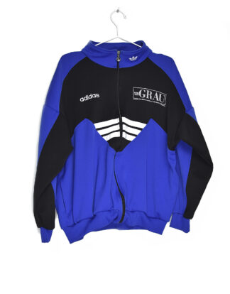 Adidas vintage design blue and black sport jacket - 185