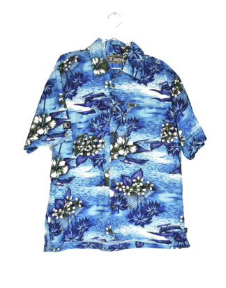 Hawaii beach blue shirt