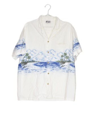 Hawaii beach design white shirt