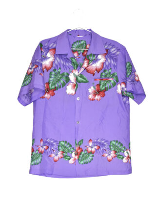 Hawaii flowers purple shirt