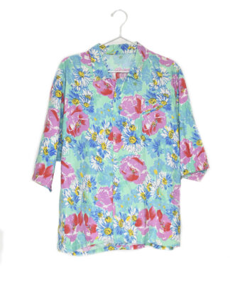 Hawaii flowers colorful design shirt