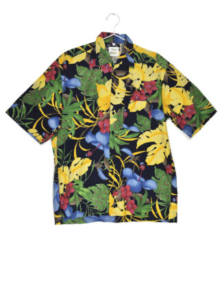 Hawaii flowers design colorful shirt - M
