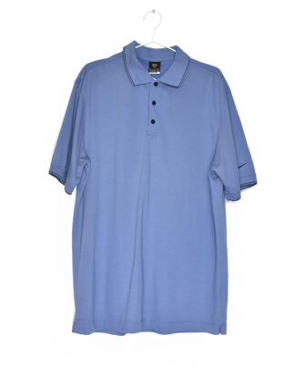 No Brand light blue polo t-shirt - M