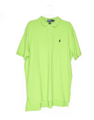 Polo bright green polo t-shirt - L