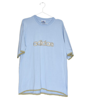 Adidas logo light blue t-shirt