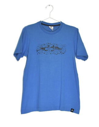 Adidas vintage logo blue t-shirt
