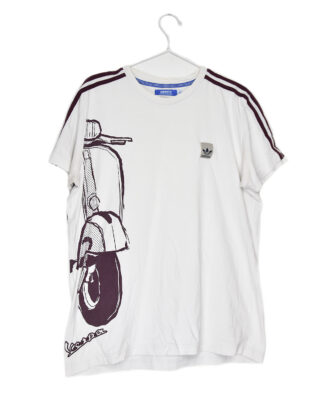 Adidas Vespa vintage white t-shirt