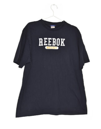 Reebok white logo black t-shirt