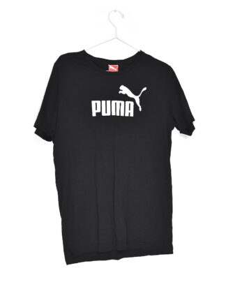 Puma white logo black t-shirt
