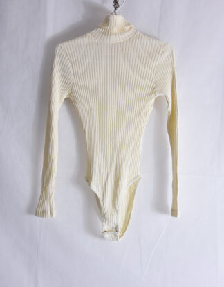 Lovable turtleneck cream color body suit - S