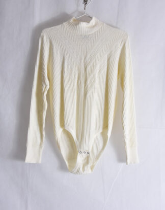 Infil long sleeves cream color body suit - L