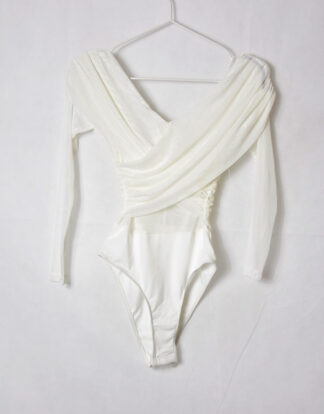 Shein white long sleeves body suit - XS