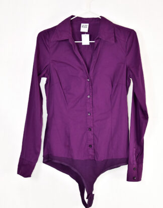 Vero moda purple shirt style body suit - S