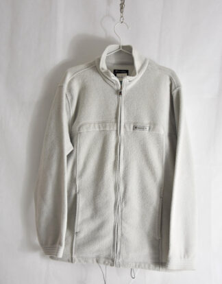 Champion white zipped fleece jacket - L