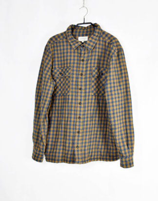Padded flannel jacket small checkered blue and khaki - M
