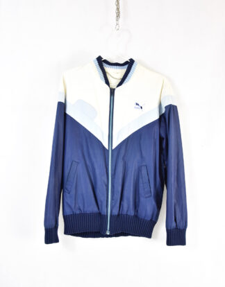 Puma vintage blue and white sport jacket - 40