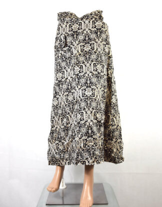 Grey print abstract design ladies skirt