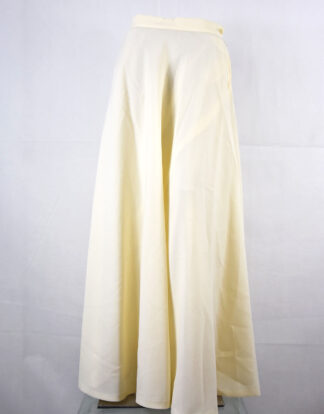 Cream color long ladies skirt