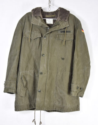 Olive military parkas with Germany flag