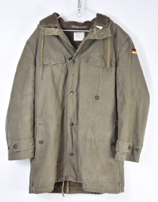 Olive grey military parkas with Germany flag
