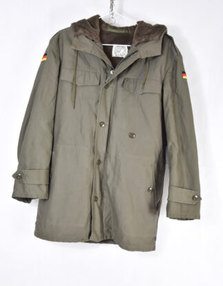 Olive grey military parkas with Germany flag