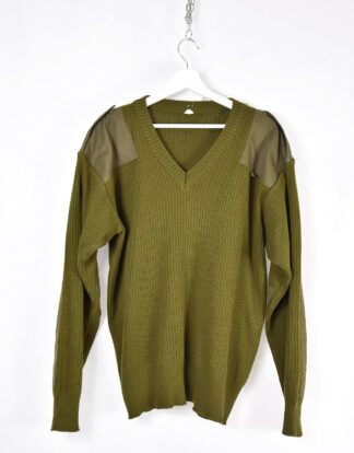 Bright olive green militar pullover - XL