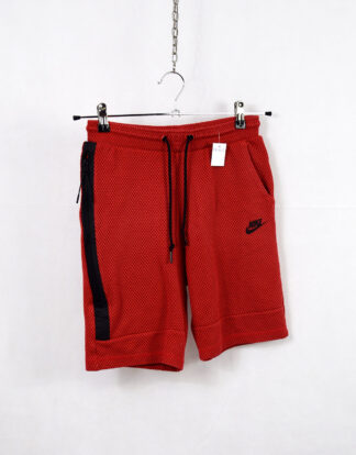 Nike red and black textured sweat shorts - XS