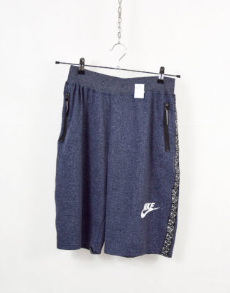 Nike blue gray white logo sweat shorts - XS