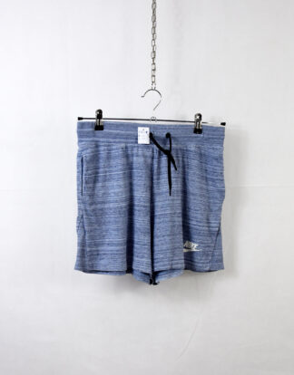 Nike light blue textured horizontal lines sweat shorts - M