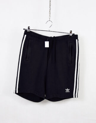 Adidas retro black sweat shorts - L
