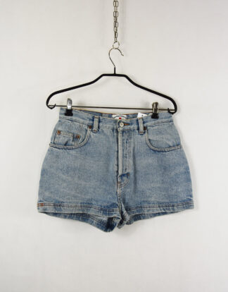 Light blue denim shorts
