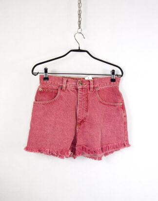 Pink denim shorts - 26