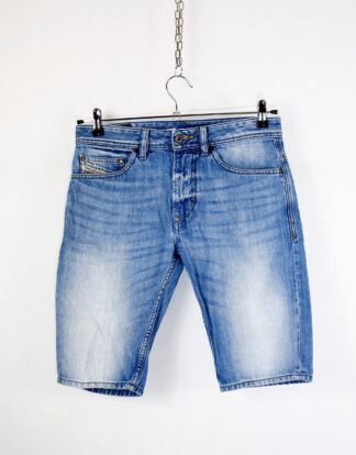 Distressed blue denim shorts - 29