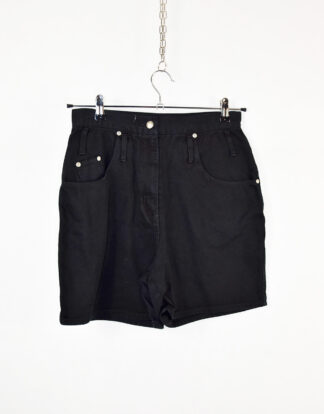 Black denim shorts - 40