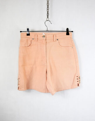 Salmon color denim shorts - 38