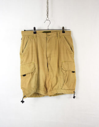 Khaki outdoor multiple pockets khaki men shorts - 32
