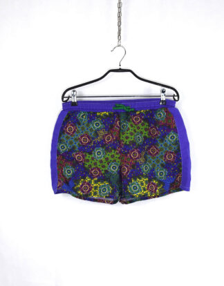 Vintage colorfull shapes print shorts